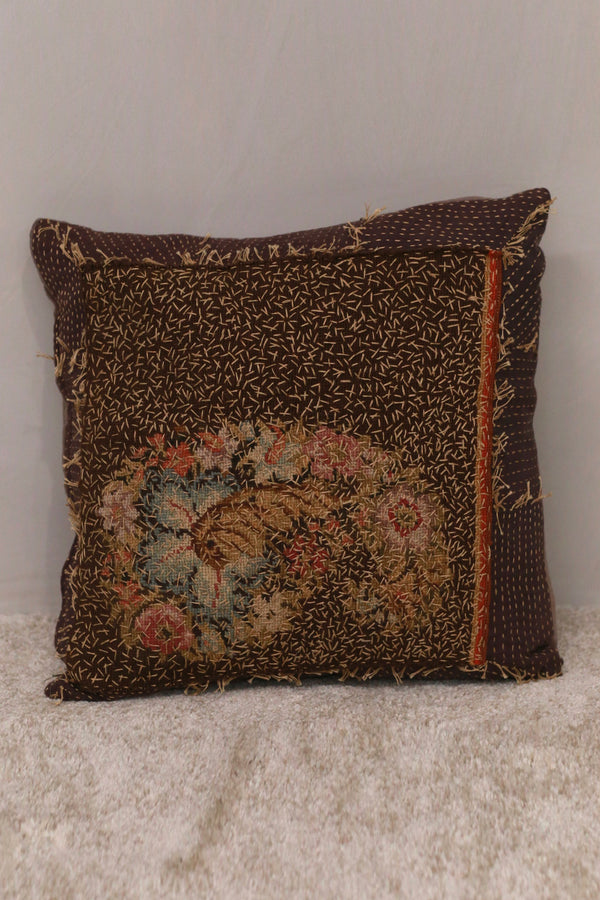 By Walid French Napoleon III wool needlework hand-sewn cushions, series BW-BYW/CUSHION/1267 (CUSHION/1124)